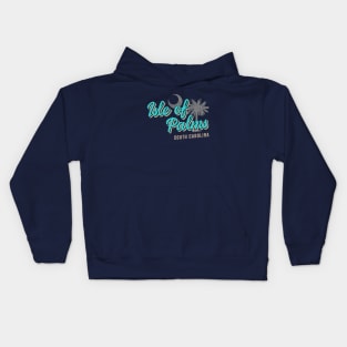 Isle of Palms South Carolina Vintage Script Palmetto Kids Hoodie